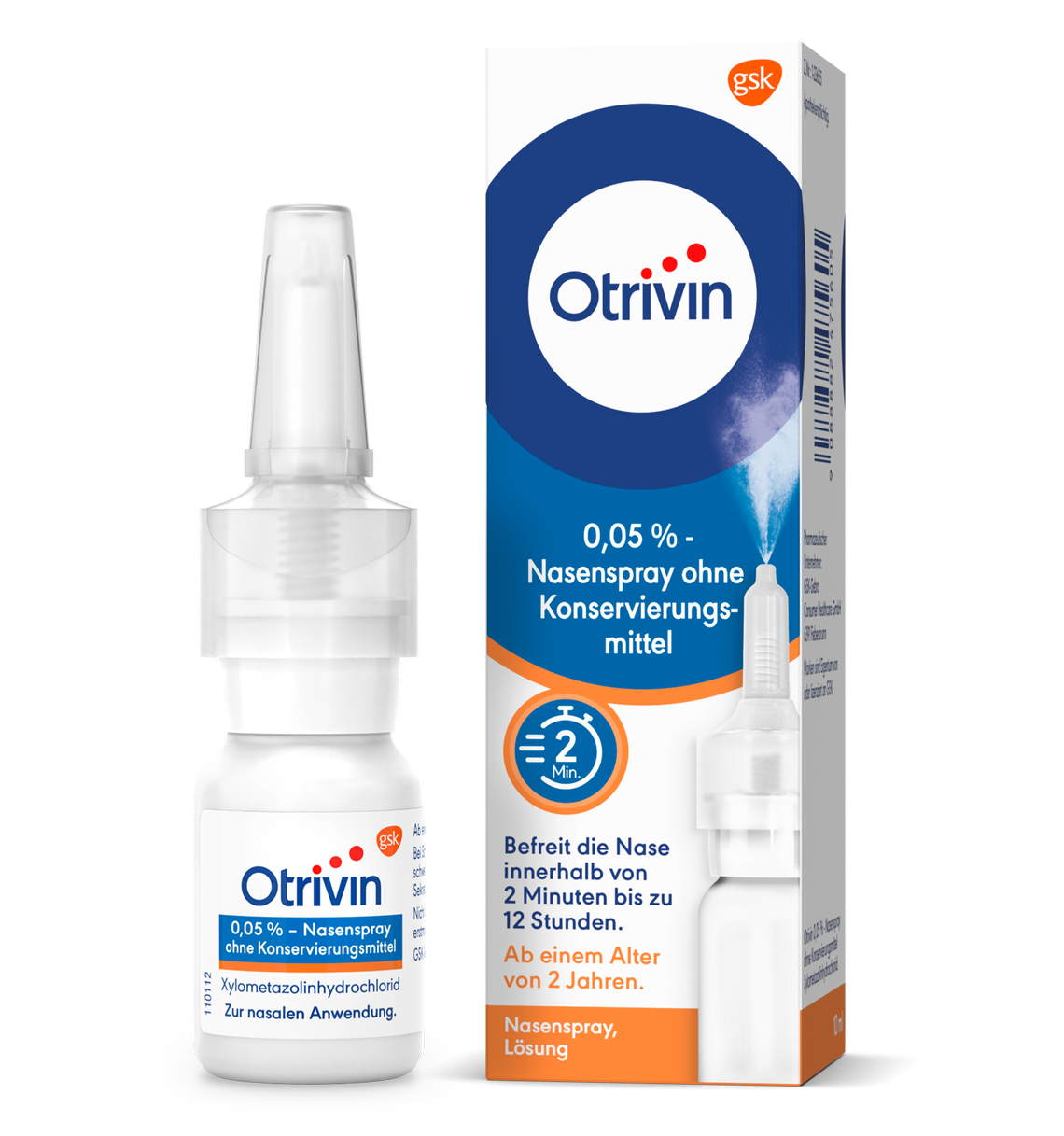Otrivin<sup>&reg;</sup> 0,05%-Nasenspray ohne Konservierungsmittel