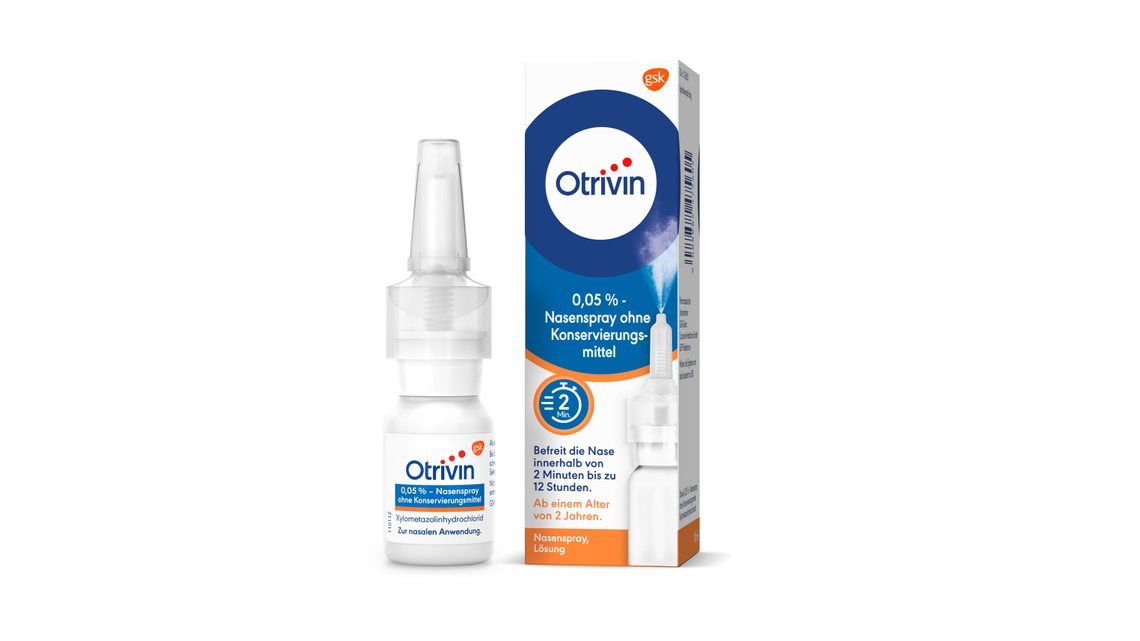 Otrivin<sup>®</sup> 0,05%-Nasenspray ohne Konservierungsmittel